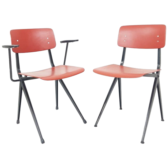 2 Vintage Marko Stoelen Model S201 Setprijs | Ossenbloed 1