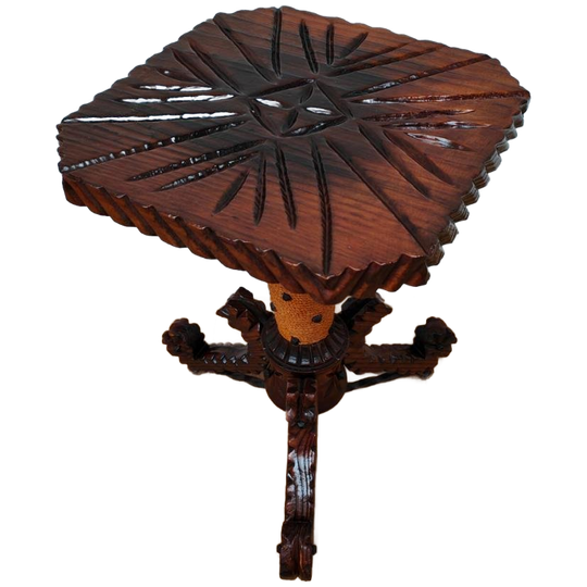 Vintage Houten Antiek Koffietafeltje Bijzettafeltje Tafeltje 818 1