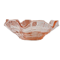 Roze Persglas Schaal Zakdoek Serveerschaal