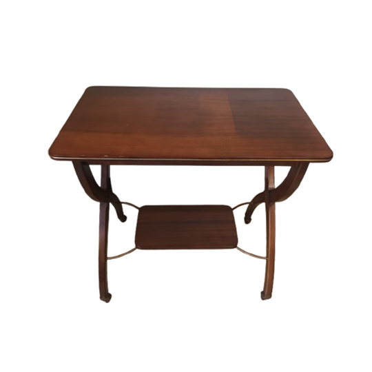 Vintage Bijzettafel Op Wielen 1