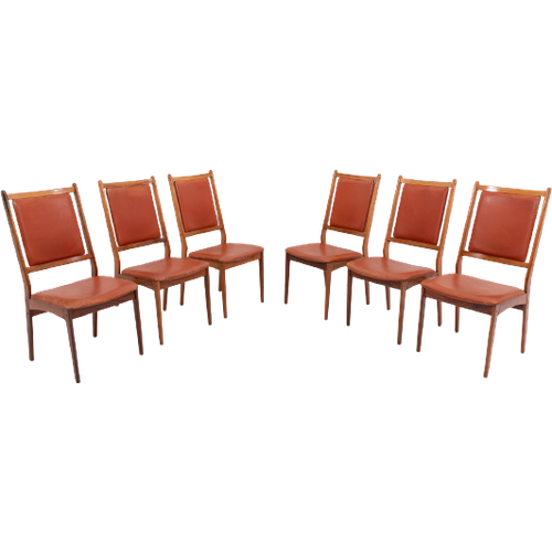 Set Of 6 Danish Mid-Century Modern Chairs By Hugo Frandsen For Spøttrup Stolefabrik