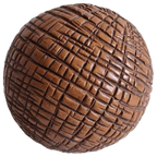 Kunststof Ronde Decoratie Bol Ø 10 Cm Met Streepmotief thumbnail 1