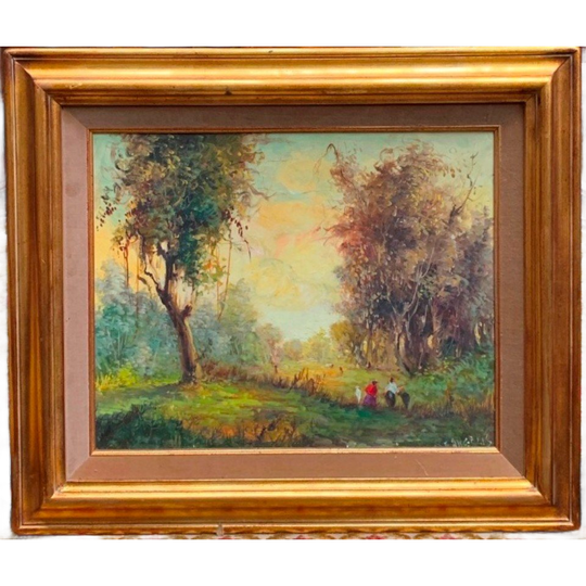 Schilderij "boslandschap". 1