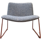 Designstoel – Wolbouclé & Roestvast Staal thumbnail 1