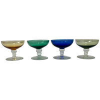 Max Verboeket For Kristalunie Maastricht - Carnaval Glass - Set Of 4 Small Shot Glasses