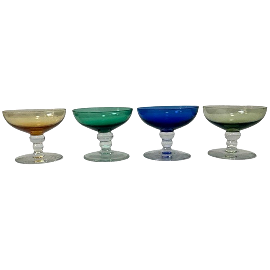 Max Verboeket For Kristalunie Maastricht - Carnaval Glass - Set Of 4 Small Shot Glasses 1