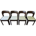 Set 4X Brutalist Vintage Stoelen thumbnail 1