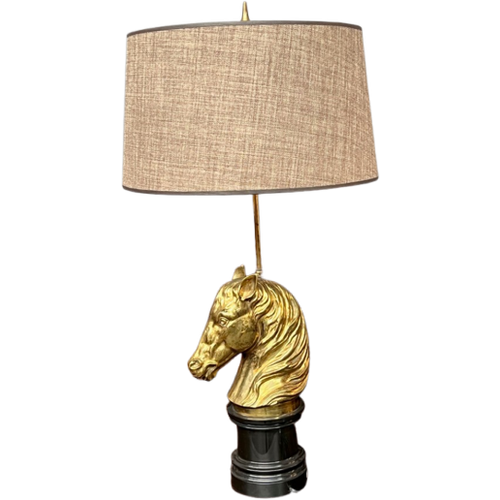 Maison Jansen Lamp In De Vorm Van Een Paardenkop.-