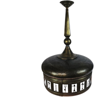 Art Deco - Hanglamp - Gehamerd Beslag - Koper - Messing - 1930's