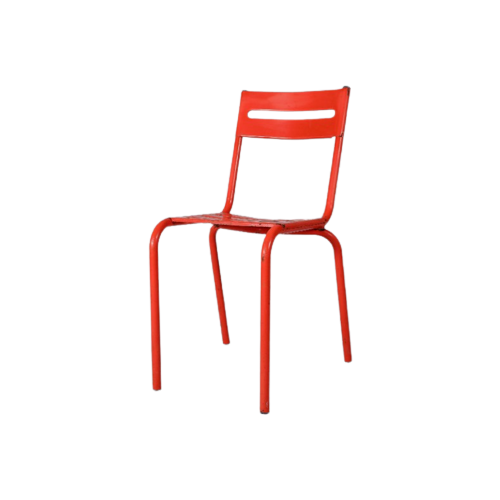 Orange Metal Chair – Unknown