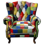 Chesterfield Lord Fauteuil – Kameleon, Leer thumbnail 1