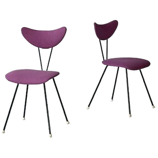 Kembo 103 Eettafelstoelen 2x Gispen Vintage Paars Prijs P/s 1