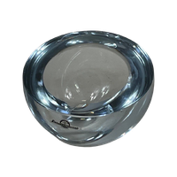 Gunnar Nylund - Strombergshyttan - Geode Shaped Ashtray - Including Original Label - Swedish Glas
