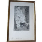 Kurt Peiser Ets Schipperskwartier Antwerpen S/a Vintage thumbnail 1