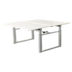 Sedus Benchwerkplek, Wit Blad, 160X80 Cm (2X), Hoogte Instelbaar Onderstel thumbnail 1