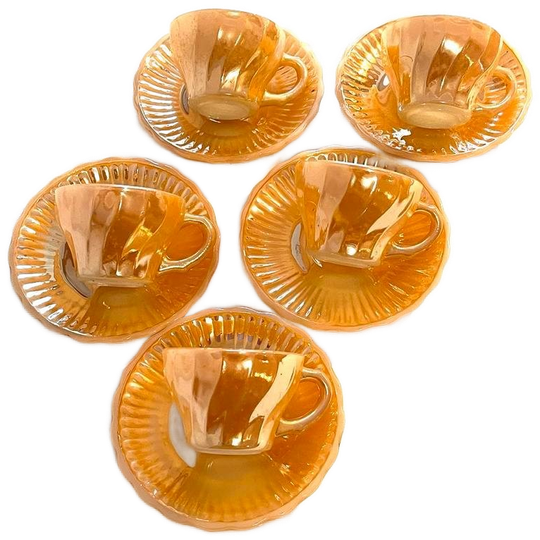 Fire King Kop En Schotels - Set Van 5 1