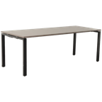 Haworth Bureau, Antraciet Blad, 180 X 80 Cm, Vaste Hoogte Onderstel thumbnail 1