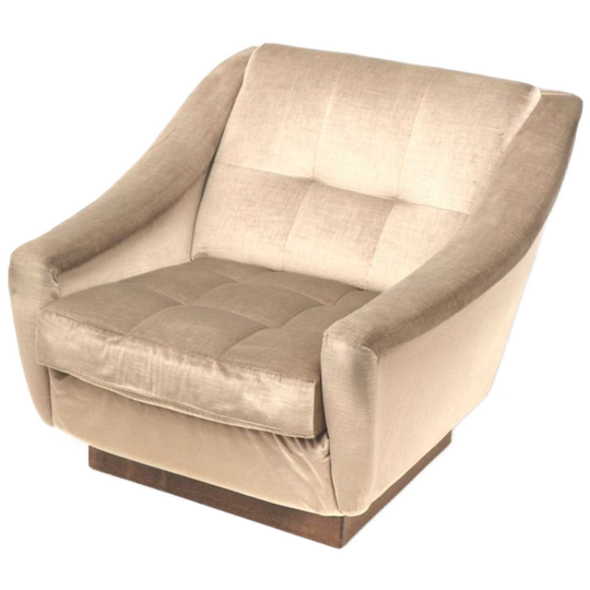 Vintage Fluwelen Fauteuil Uit De Jaren ’70 1