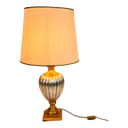 Tafellamp - Bureaulamp - Made In Italy - Goud - Zilver - Hollywood Regency Stijl - 90's thumbnail 1