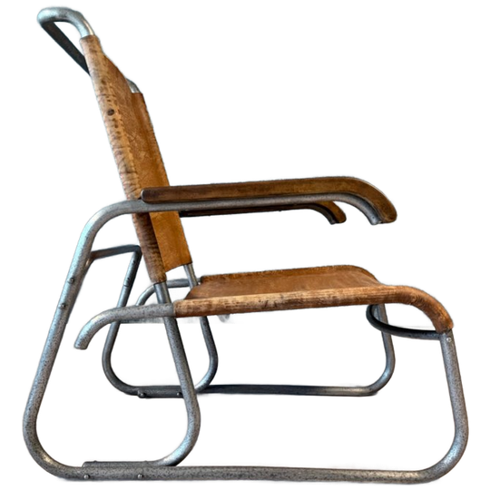 Early Bauhaus High-back Lounge Chair Veha, The Hague, 1930s 1