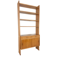 Scandinavische Eiken Boekenkast, Jaren '60