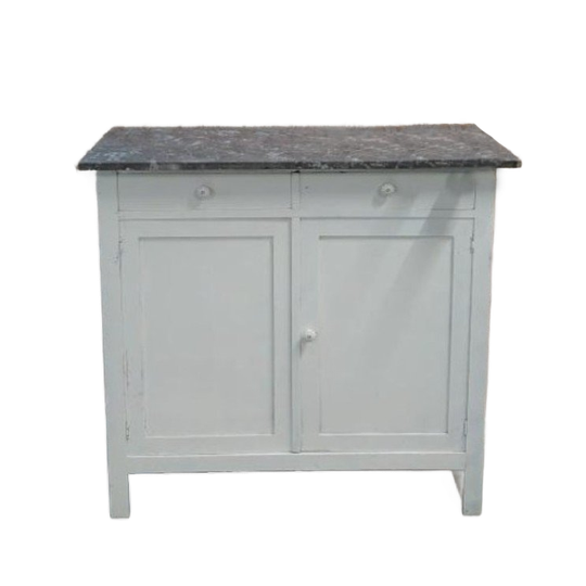 Mooie Vintage Commode Met Marmeren Blad 1