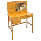 Make Up Tafel Met Spiegel En Lampje Uit Zweden, Kaptafel thumbnail 1