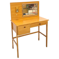 Make Up Tafel Met Spiegel En Lampje Uit Zweden, Kaptafel