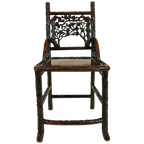 Antieke Chinese Padouk Houten Stoel thumbnail 1