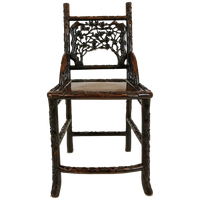 Antieke Chinese Padouk Houten Stoel