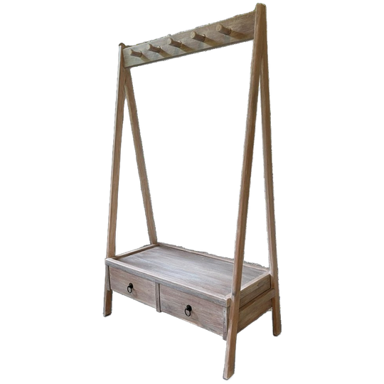 Eikenhouten Kledingrek 1
