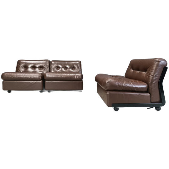 Model Amanta Modular Sofa By Mario Bellini For B&b Italia, 1970s - Set Of 3 1