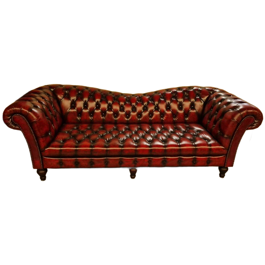 Chesterfield Bank 3,5-Zits – Butterfly Antiek Rood 1