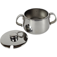 Alessi - Alfra Alessi - Suikerpotje - Etorre Alessi - Rvs - Italie - 3E Kwart 20E Eeuw