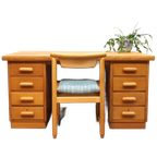 Vintage Bureau Eiken thumbnail 1
