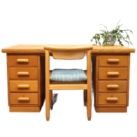 Vintage Bureau Eiken