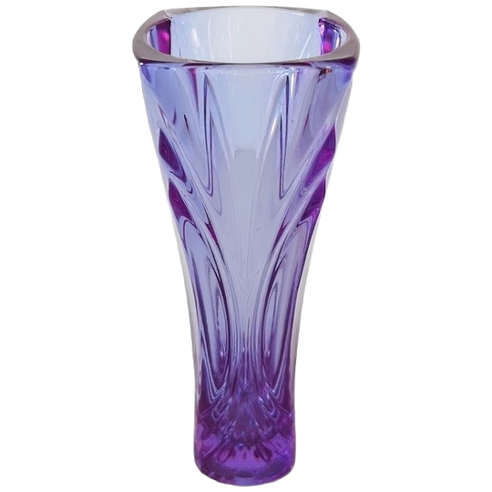 Vintage Cristal D’arques Alexandriet Neodymium Kleurveranderend Vaasje Paars Kristal 1970’s 1