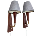 Set Teak Wandlampjes thumbnail 1