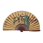 Grote Vintage Chinese Waaier Met Vogels thumbnail 1