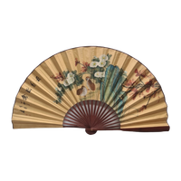 Grote Vintage Chinese Waaier Met Vogels