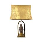 Tafellamp Met Bronzen Boeddha Hoofd thumbnail 1