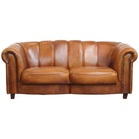 Geweldige Schapenleren 2.5 Zits Design Bank Met Een Mooie Afwerkingen En Details 1