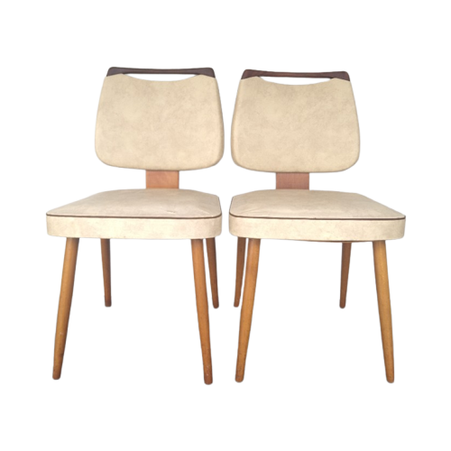 2 Vintage Eetkamerstoelen