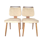 2 Vintage Eetkamerstoelen thumbnail 1