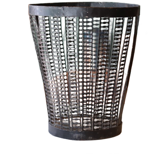 Geperforeerde Metalen Mand – Sirm, Frankrijk, Jaren 50 1