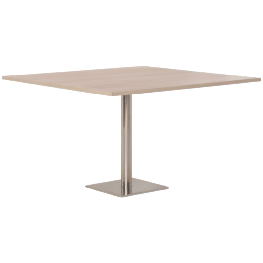 Solidesk Kantinetafel, Bladkleur Naar Keuze, 120x120 Cm, Vaste Hoogte 1