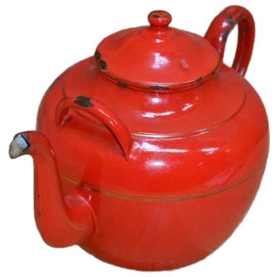 Unieke Emaille Kan Rood 1