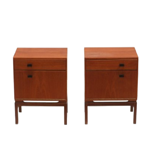 Set Van 2 Vintage Nachtkastjes Uit De Jaren ’60 1