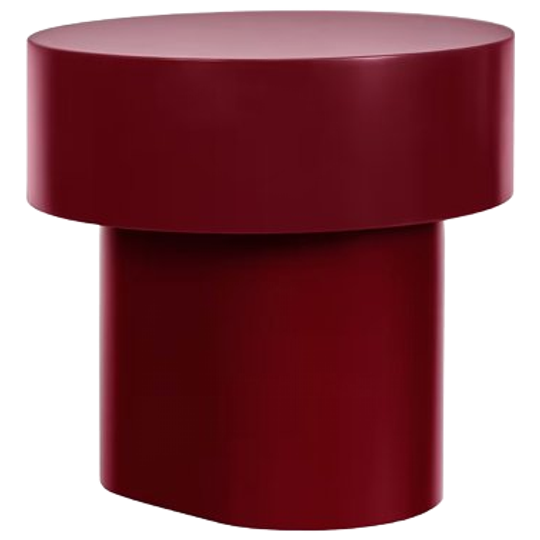 HEM | Stump Bijzettafel Rode Wijnlak 1