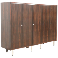 Grote Vintage Design Kledingkast Met Hang- En Leggedeelte Uit De Jaren ’60